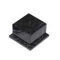 5-1/2" Cube Base with Center/ Counter Sunk (Black Zebra)